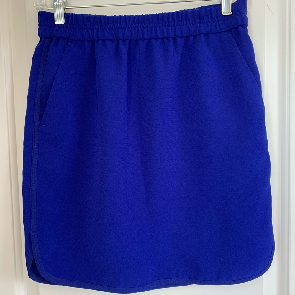 J Crew Royal Blue Mini Skirt